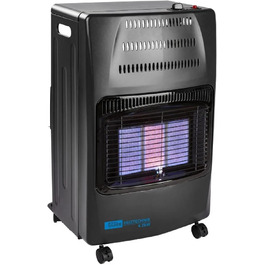 Газовий обігрівач Güde GGH 4200 K (4200 Вт, 3 режими, Piezo-запалювання, мобільний, 50 мбар, керамічні нагрівальні елементи, термозахист, 4 колеса, шланг та регулятор в комплекті)