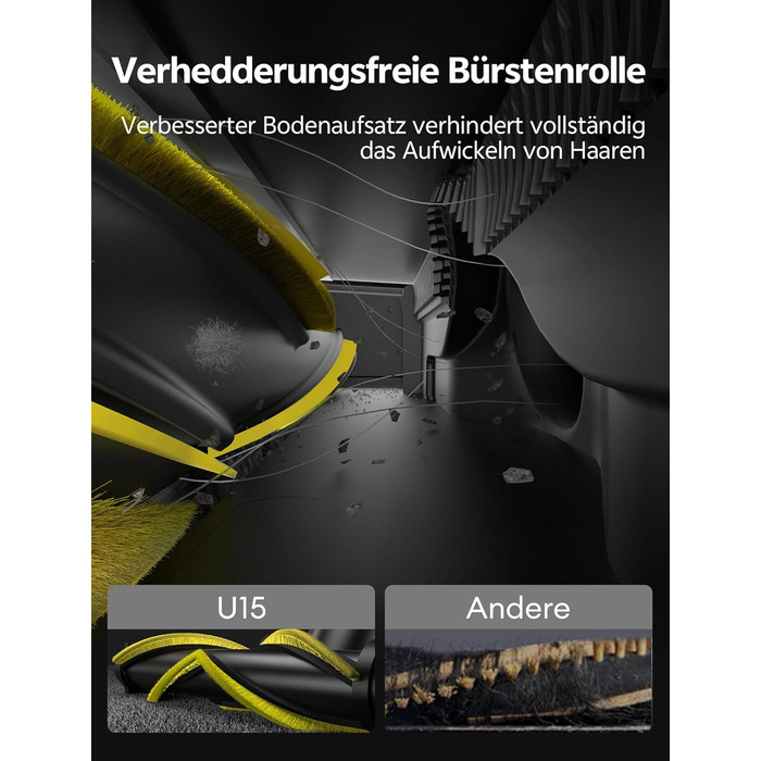 Бездротовий пилосос Ultenic з акумулятором, 50000Pa, 65 хв роботи, GreenEye, телескопічна труба, 6-ступенева фільтрація, антизаплутувальна щітка, для шерсті тварин/килимів/твердих поверхонь, колір шампань