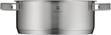 Каструля WMF Ultimate Cool 24 см з нержавіючої сталі Cromargan з індукційним дном, 4.1л, з кришкою з нержавіючої сталі, з внутрішньою шкалою, з терморегульованими ручками, придатна для миття в посудомийній машині