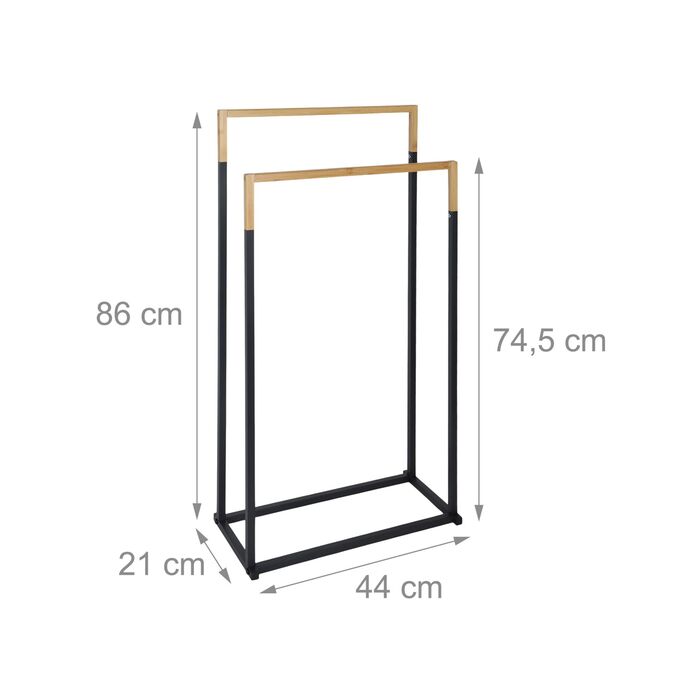 Підставка для рушників Relaxdays з двома перекладинами