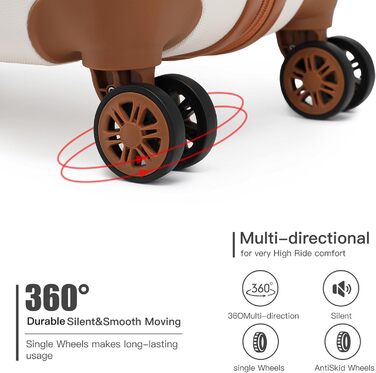 Чемодан-валіза KONO з жорсткою ABS-оболонкою, 76 см, 100 л, білий, з TSA замком та 4 спіннерами