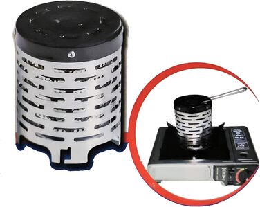 Газовий набір для кемпінгу Greenpoint з кейсом та 8 балончиками газу, туристичний газовий пальник