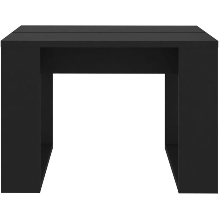 Журнальний столик Журнальний стіл Стіл для вітальні Журнальний столик Журнальний столик Журнальний столик Меблі для вітальні Меблі для вітальні Чорний 50x50x35см Інженерна деревина