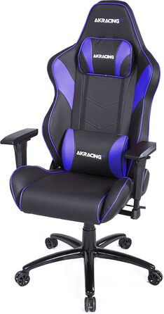 Ігрове крісло AKRacing Core LX Plus, штучна шкіра, 5 років гарантії (чорний/індиго)