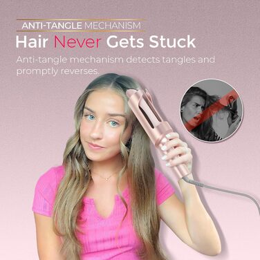 Автоматичний локон TYMO Curlpro Plus: 32 мм, золото-рожевий, для довгих волосся