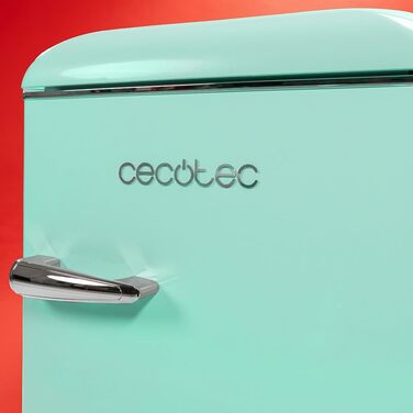 Холодильник Cecotec Bolero CoolMarket 2D Origin 86L: Ретро дизайн, 86 літрів, клас E, зелений колір