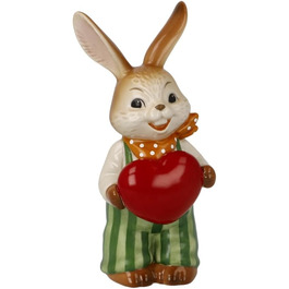 Фігурка кролика Гебель від щирого серця, виготовлена з фаянсу, розміри 5,5 х 5 х 12 см, 66-845-82-1