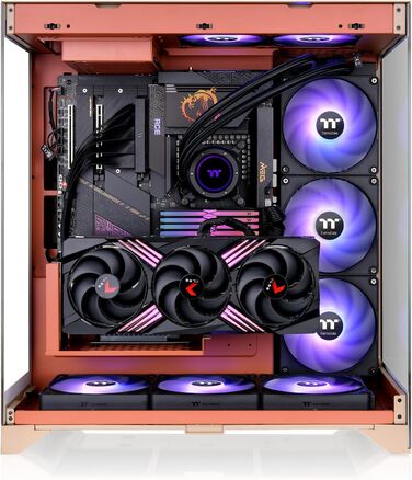 Корпус для ПК Thermaltake CTE E550 TG, Mid Tower, приховані конектори, скло, колір Gravel Sand