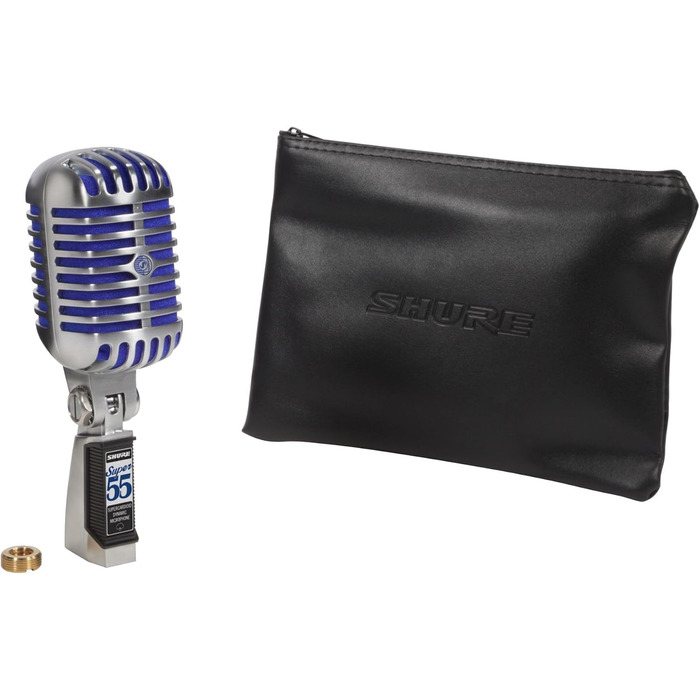 Вокальний мікрофон Shure Super 55 Deluxe – вінтажний динамічний суперкардіоїдний Unidyne, легендарний дизайн, класичне звучання, міцний литий корпус