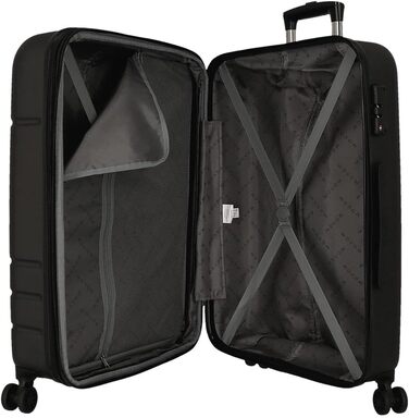 Набір валіз Movom Galaxy (2 шт): велика (68 см, чорна) та середня (55 см, блакитна), ABS, 111 л, 6.56 кг