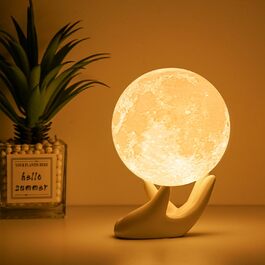 З можливістю затемнення USB Touch, романтичний подарунок (3,5 дюйма), 3D Moon Lamp