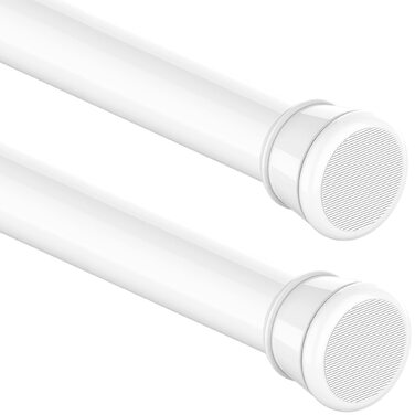 Штанга для душу без свердління, телескопічна, висувна, 85-270 см, діаметр 32 мм, для ванної/спальні, біла