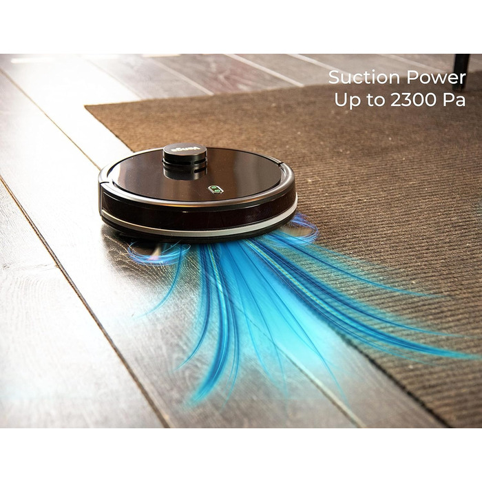 Робот-пилосос VG RVC 3002 BK: лазерна навігація, керування через додаток, чорний колір