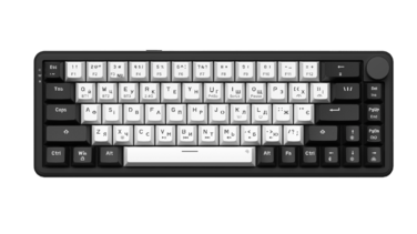 Бездротова механічна клавіатура GamePro Asgard Valhalla  (MK210B Pro) 65% QLAB orange switches