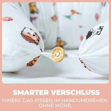 Вагітний подушок Stillkissen XXL 200x70 см - подушка для вагітних, годування, сну на боці. Зручна, бамбукова, знімний чохол, 100% бавовна, ергономічна, багатофункціональна, для мами та дитини.