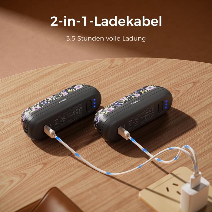 Грілки для рук OCOOPA UT2S Mini, 5200mAh, 2 шт. - Магнітні електричні грілки для рук, багаторазові, для кемпінгу та активного відпочинку