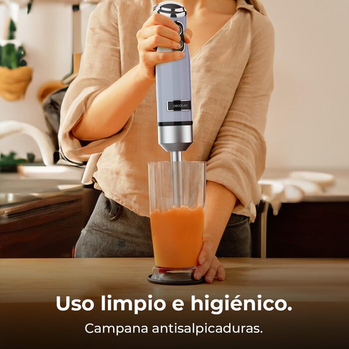 Міксер ручний Cecotec Retro Power RetroBlue 1200MAX, 1200 Вт, 0.5л, ретро-дизайн