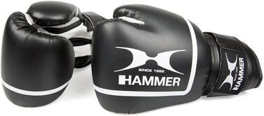 Боксерські рукавички Hammer fit II чорного кольору, 10 унцій