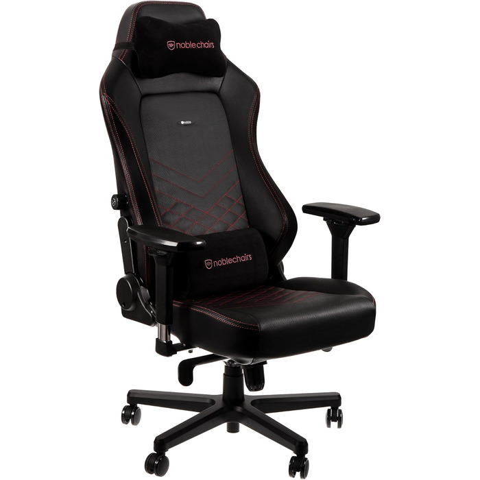 Noblechairs HERO - ігрове крісло, офісне крісло, крісло для роботи - PU-шкіра, чорно-червоне