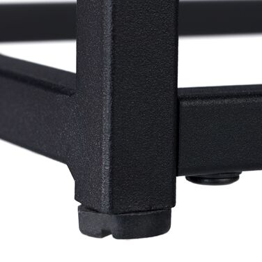 Чорний консольний столик Relaxdays з скляною стільницею