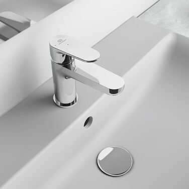 Змішувач для умивальника Ideal Standard Cerafine O без зливного переходу, H80мм, Bluestart, срібний