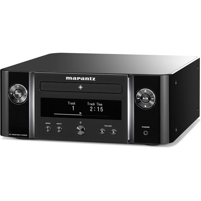 Система Marantz Melody X, програвач компакт-дисків, радіо DAB, потокове передавання, HEOS, Bluetooth, AirPlay 2, Alexa, Чорний