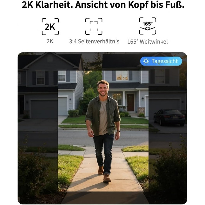 Aqara G400 Відеодзвінок з Chime, 2K HD, PoE/Кабель, HomeKit, Розпізнавання, IP65