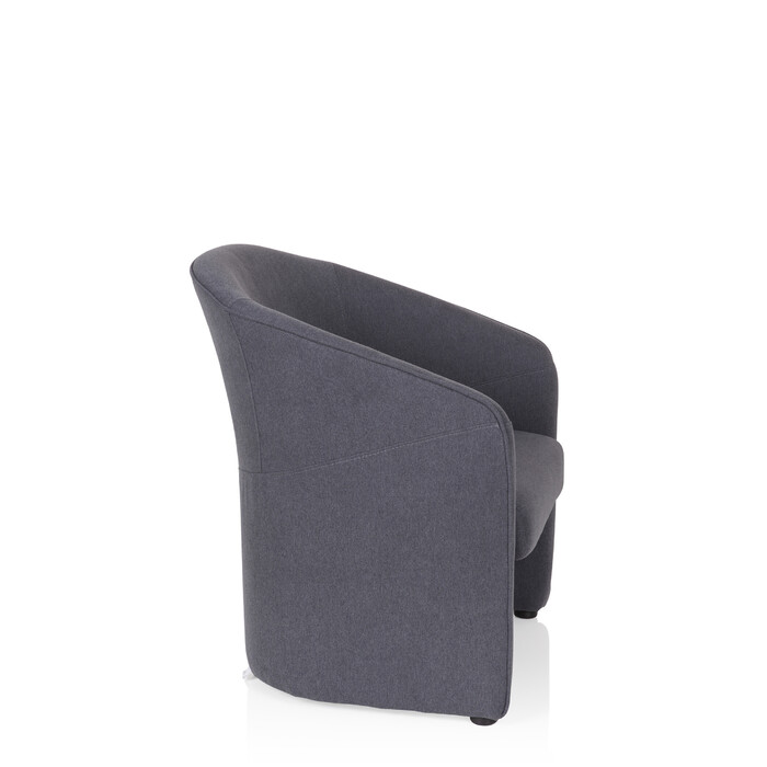 Крісло для відпочинку / Клубне крісло SAN JUAN, тканина, темно-сірий колір, hjh OFFICE