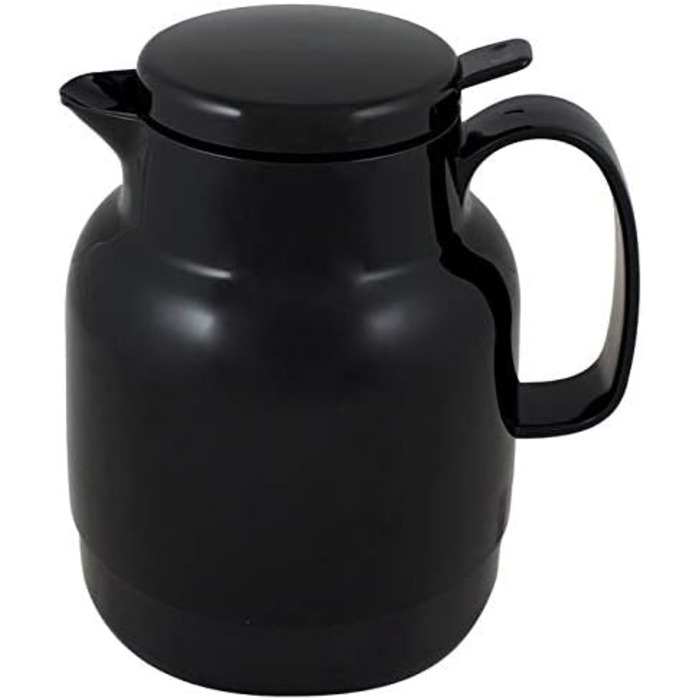 Термос Helios Mondo Push з нержавіючої сталі, 1,3 л, білий (чорний)