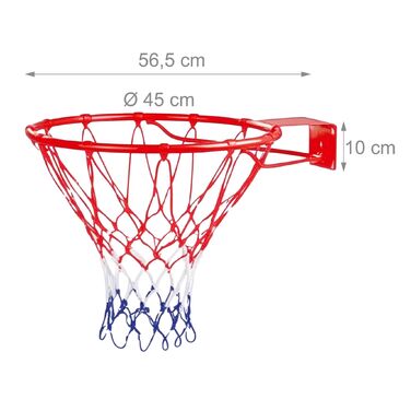 Кошик для баскетболу Relaxdays 45 см для кріплення на стіну