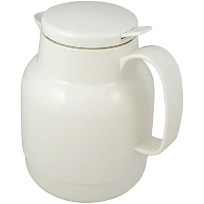 Термос Helios Mondo Push з нержавіючої сталі, 1.3 л, білий