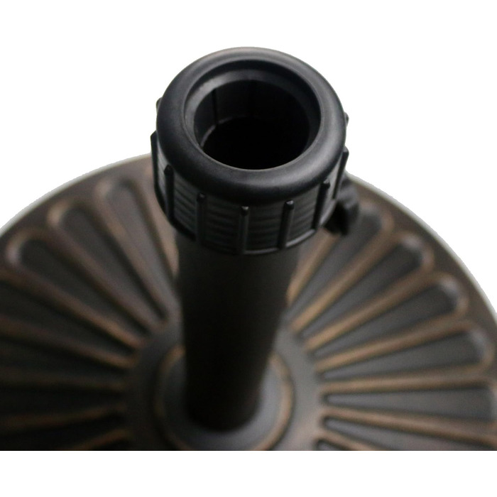 Підставка для парасольки Sunnyglade, бронзова, велика, міцна, 45,7 см, 13,7 кг, для тераси та вулиці