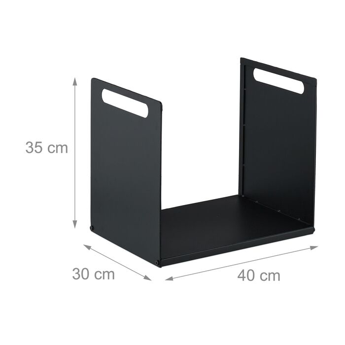 Стильна металева полиця для дров Relaxdays