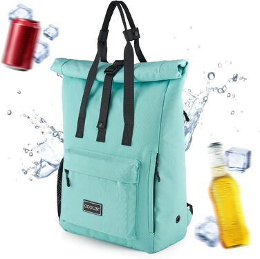 Терморюкзак Coolin' Kühlrrucksack 30L: для пікніків, пляжу, походів. Білий (М'ятний)
