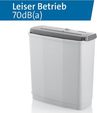 Шредер Dahle PaperSAFE PS 120: безпечне знищення документів, P4, 8 листів, сірий