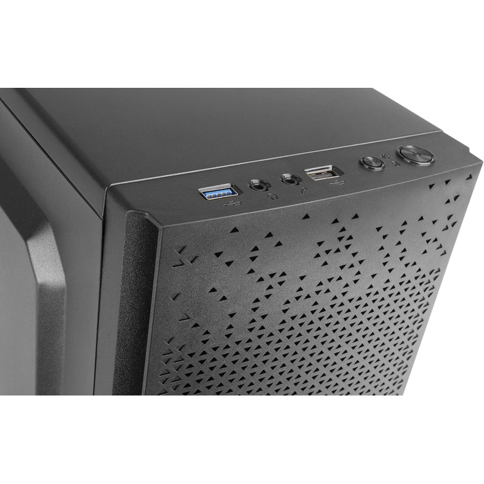 Корпус для ПК Tacens Anima AC6 Micro ATX, компактний, чорний, фронтальна сітка, охолодження, USB 3.0