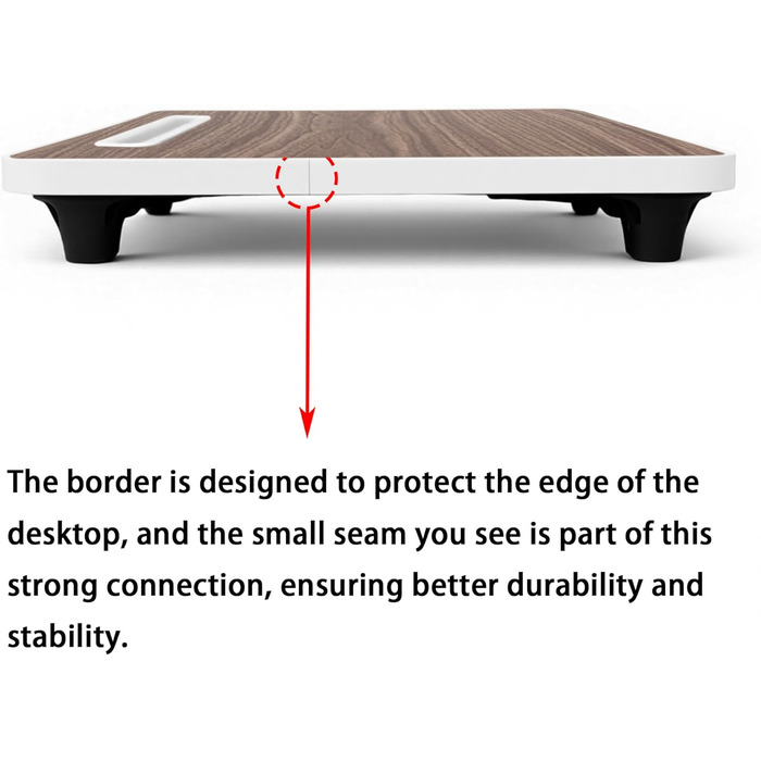 Столик для ноутбука в ліжко, столик для роботи, Homeoffice, підставка для ноутбука на диван, піднос-столик (Компактний, Коричневий, 48x30 см)