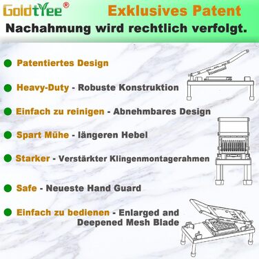 Подрібнювач овочів 8-в-1 з контейнером, набір для нарізки овочів та салатів, з нержавіючої сталі