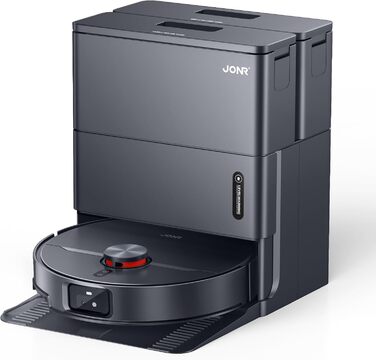 Робот-пилосос JONR X1 Max з функцією миття, 20000 Па, перешкоди 30 мм, миття гарячою водою 75°C, швидке сушіння гарячим повітрям 45°C, уникнення перешкод за допомогою ШІ та 360° навігація