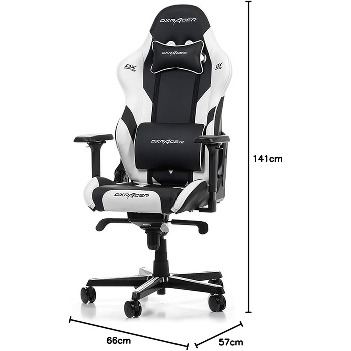 Ігрове крісло DXRacer Gladiator G001, шкірозамінник, до 200 см