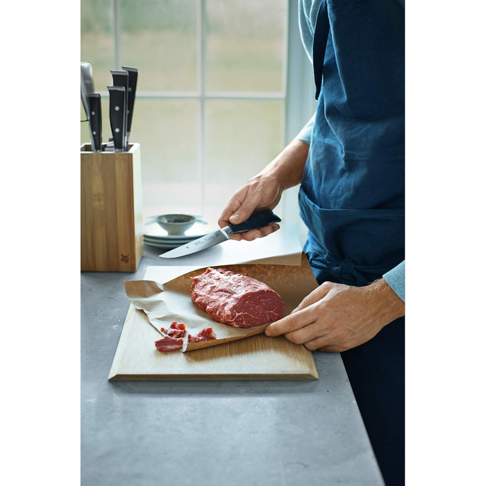 Набір ножів WMF Grand Class 6-частинний з бруском, нержавіюча сталь, Made in Germany