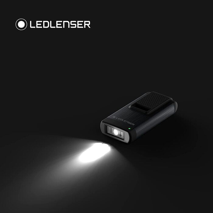 Брелок Ledlenser K6R, 400 люмен, що перезаряджається, з інтерфейсом USB-A, з червоним світлом (сірий) (сірий колір K4R)