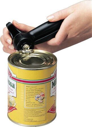 Відкривачка для банок Westmark з плоскогубцями та важелем, 17.5 см, нержавіюча сталь/пластик, чорна