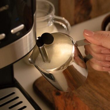 Еспресо-машина Cecotec Compact Power Espresso 20 Retro Green - 1100 Вт, 20 бар, Thermoblock, капучинатор, 1.25 л