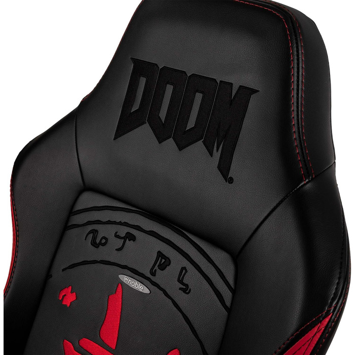 Крісло ігрове Noblechairs Hero Doom Edition – PU-шкіра, до 150 кг, ергономічне, для дому та офісу