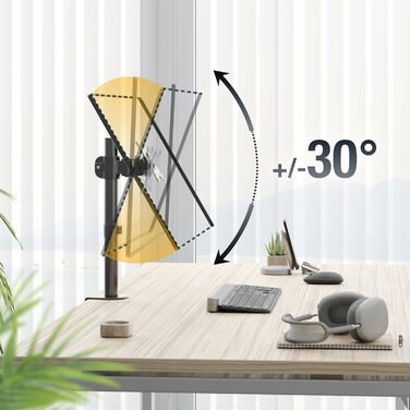 Кріплення для монітора RICOO TS2711: підставка для екрану 13-30 дюймів, кріплення VESA 75/100, настільний тримач для комп'ютера