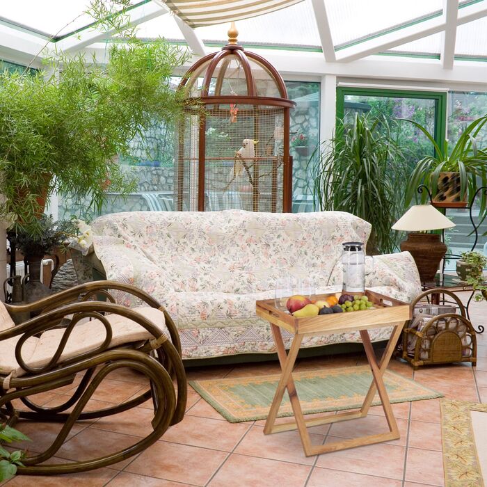 Relaxdays Стіл-трансформер складний горіхового кольору