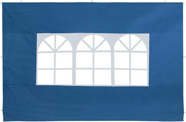 Комплект з 2-х бічних стінок з кожного боку 3х2 м Водовідштовхувальні Бічні вікна Фіксуючі ремені на блискавці Альтанка Намет з балдахіном Садовий намет Marquee 6х3м (Синій)