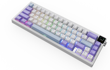 Бездротова механічна клавіатура Ajazz AK650 Flying Fish Switch - Purple (AK650-FF-PWB)