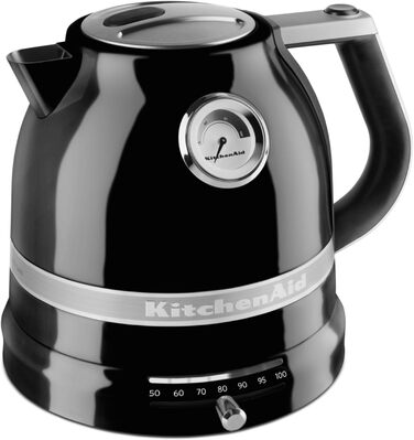 Електричний чайник KitchenAid 1.5L з регулюванням температури, фільтром від накипу та індикатором (Onyx Black)
